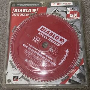 DIABLO D1280CF 12" x 80-Teeth Steel Demon™ Cermet II Saw Blade for Thin Metal